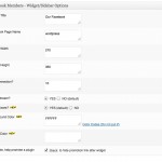 Facebook Feed Admin Page