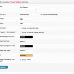 Twitter Widget Setting